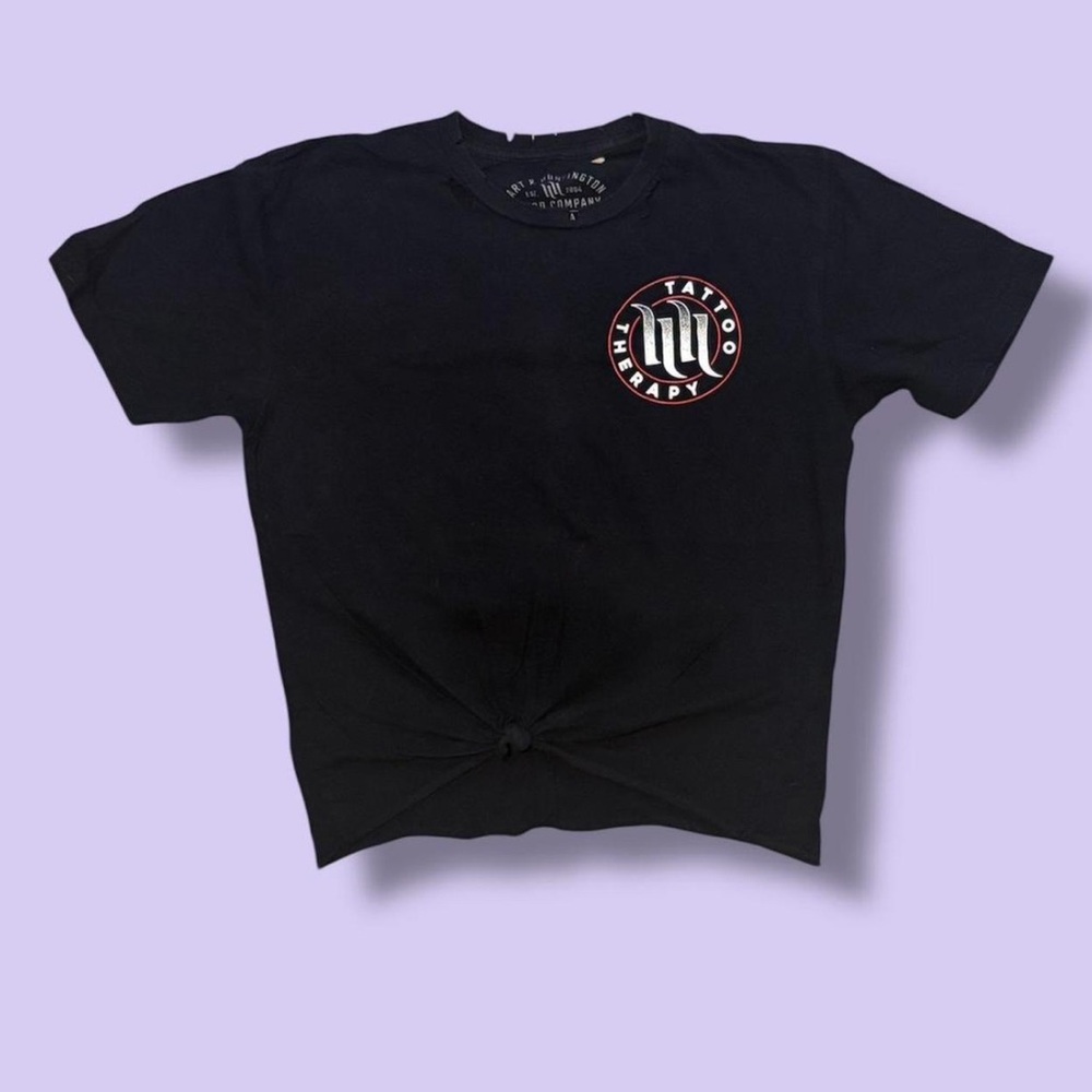 Black Kids T-Shirt with Graphic Print